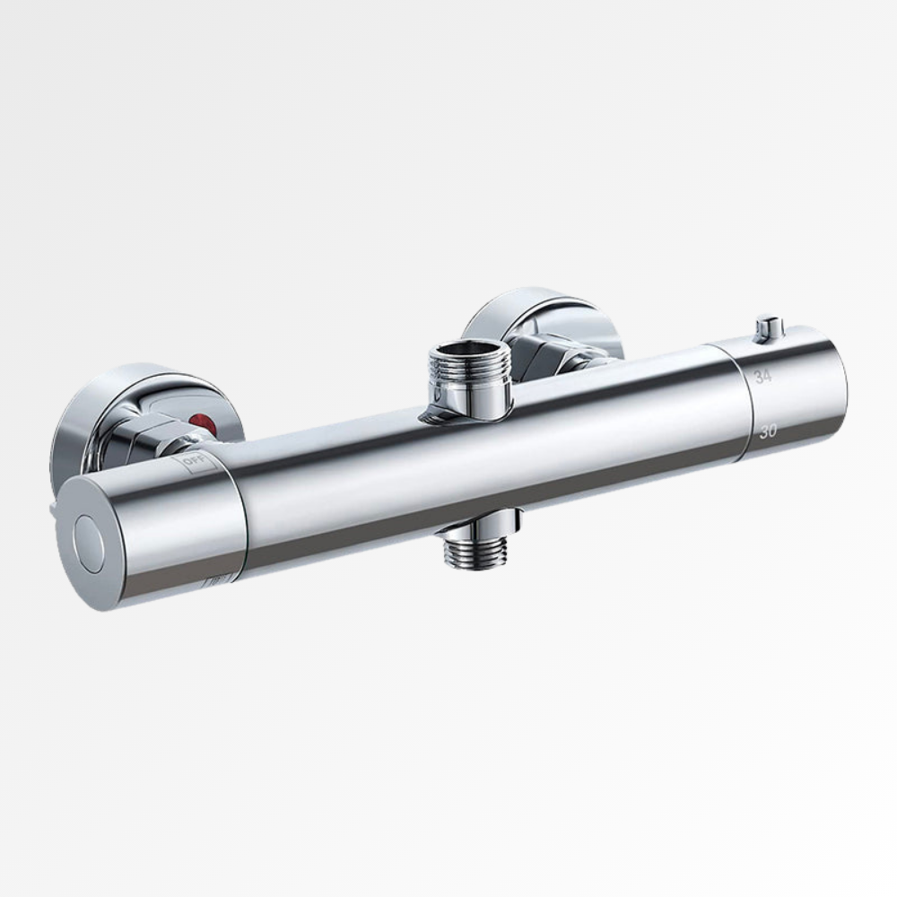 ThermaSafe – Mitigeur de douche thermostatique mural chromé