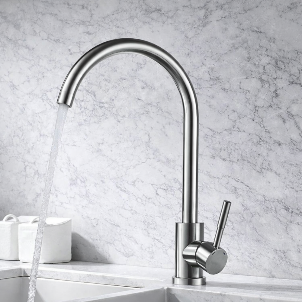 InoxFlow 360 – Mitigeur cuisine inox 304 rotatif