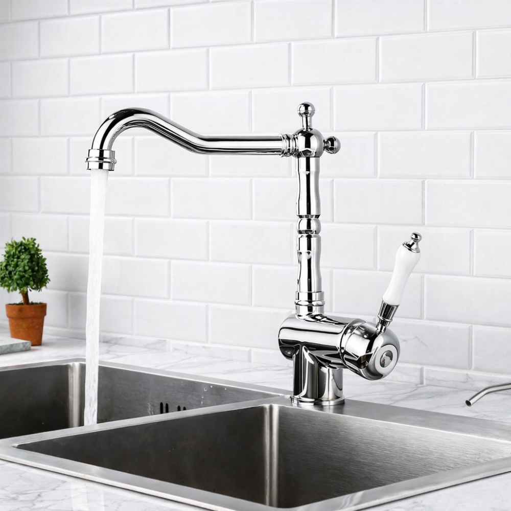 Heritage 360 – Mitigeur cuisine laiton rotatif 360°