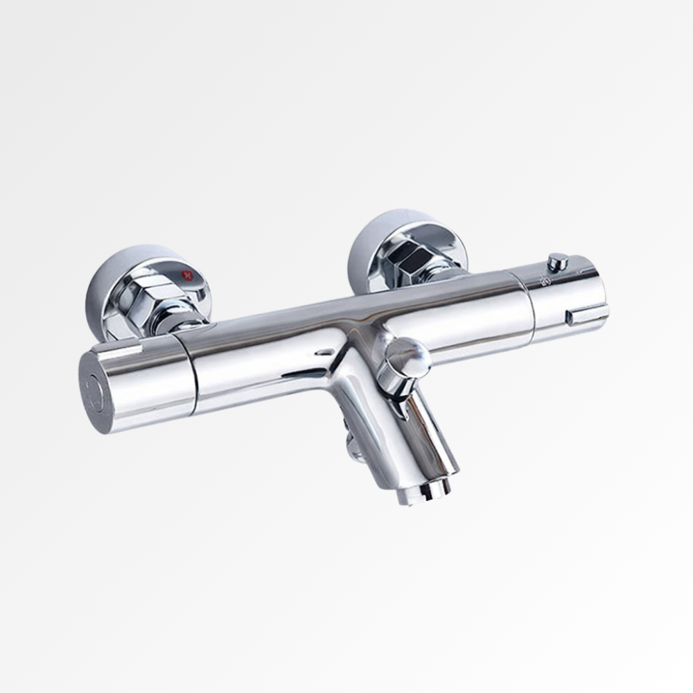 ThermaFlow – Mitigeur bain-douche thermostatique avec bec long