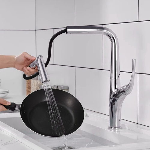 AquaPure 3Flow – Mitigeur cuisine extractible 3 voies eau chaude, froide & filtrée Black